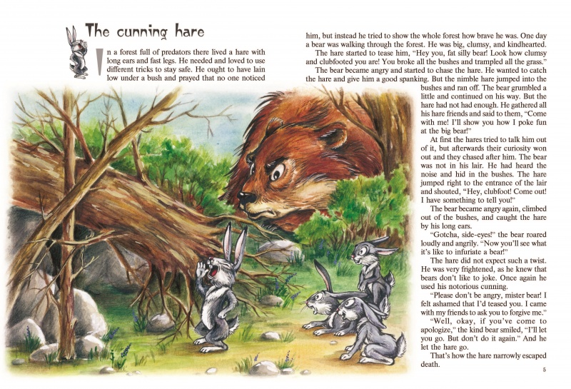 Ағылшың тілінде <br> На английском языке The cunning hare (Серия Ертегі.Tales.Сказки.)